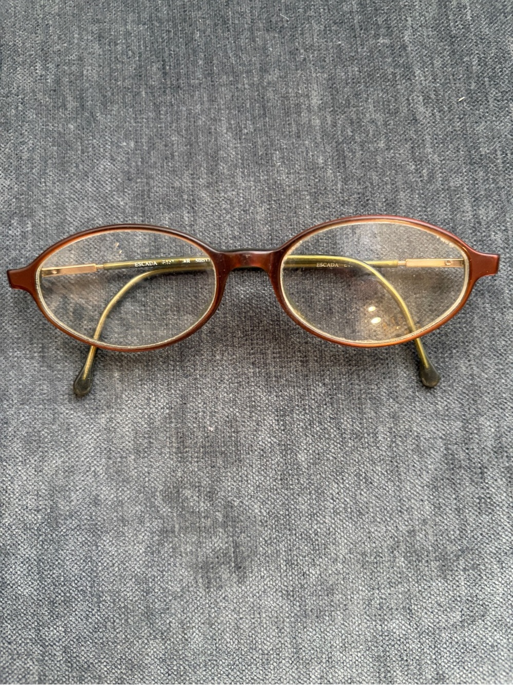 Vintage Escada Oval Glasses Frame Only